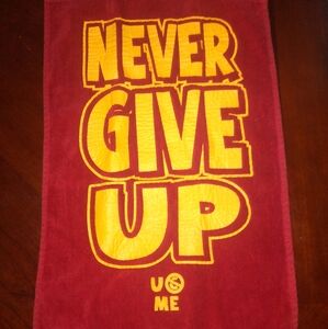 Motivational Red and Yellow Towel